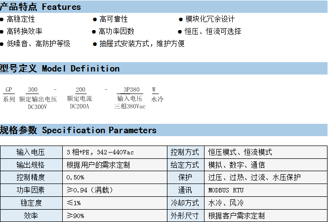 GPS系列IGBT直流电源系统