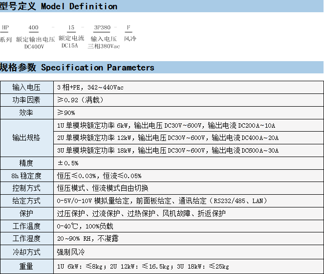 HP系列可编程直流电源